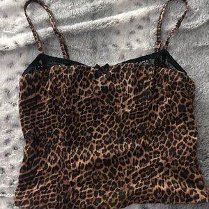 Edikted Woman’s Leopard Print Top - Cheetah Print